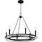 Quoizel Calliope Chandelier 6 Lights Matte Black CPE5025MBK - alternate 1